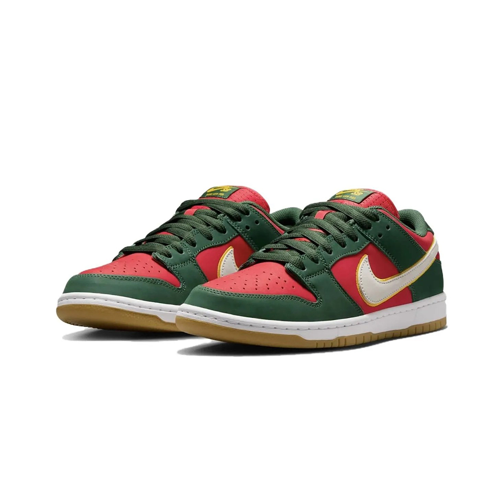 Nike SB Dunk Fir and Fire Red 西雅圖 紅綠配色 緩震 舒適 休閒鞋 男鞋 FZ1287-300