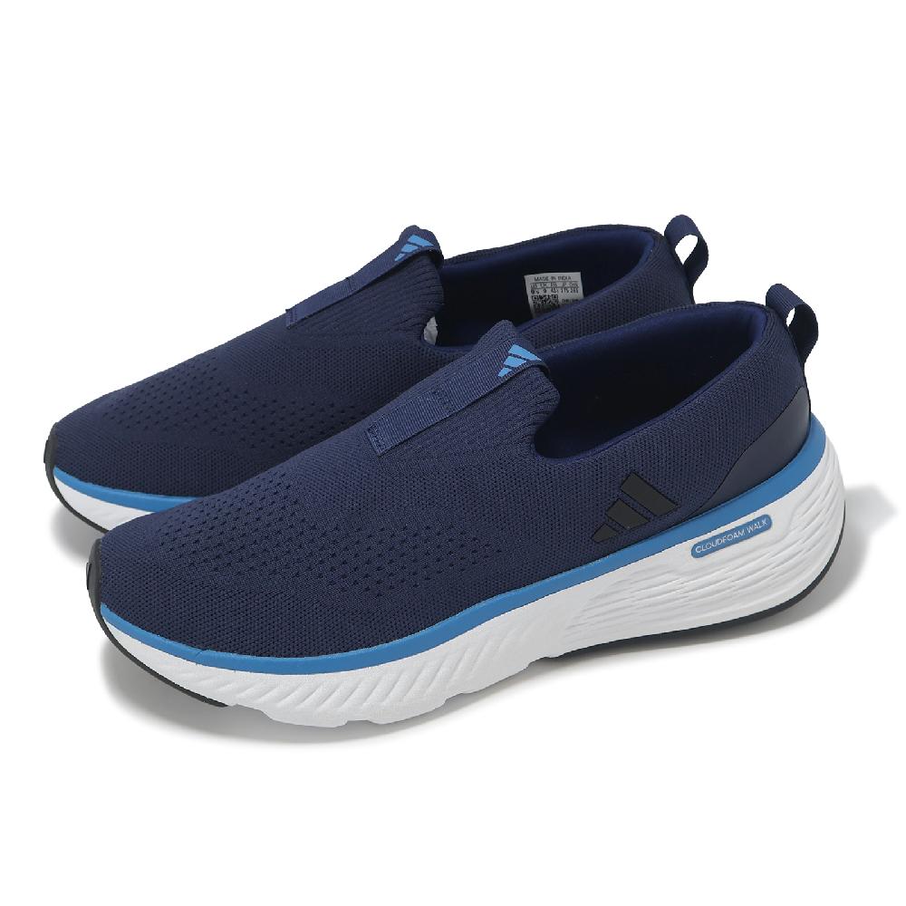 休閒鞋 Cloudfoam Go Lounger 男鞋 藍 白 厚底 緩衝 無鞋帶 ID4020