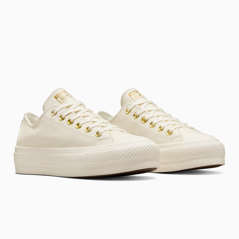 【CONVERSE】CTAS LIFT OX 低筒 休閒鞋 厚底鞋 女鞋 米白色-A12765C