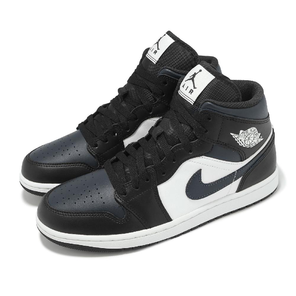 休閒鞋 Air Jordan 1 Mid Off Noir Toe 男鞋 黑 白 AJ1 一代 中筒 DQ8426-010