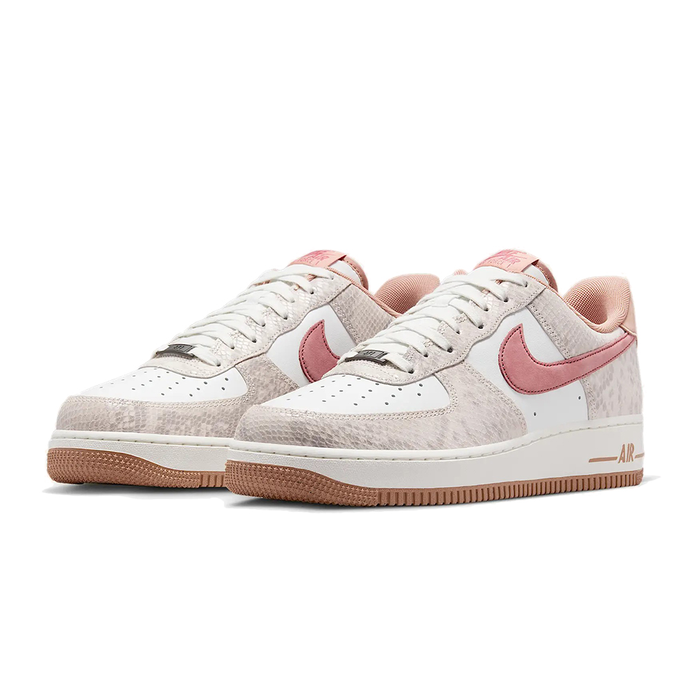 Nike Air Force 1 07 LV8 Pink Snakeskin 蛇紋 磚紅 蛇年限定 舒適 緩震 休閒鞋 男鞋 HF2898-100