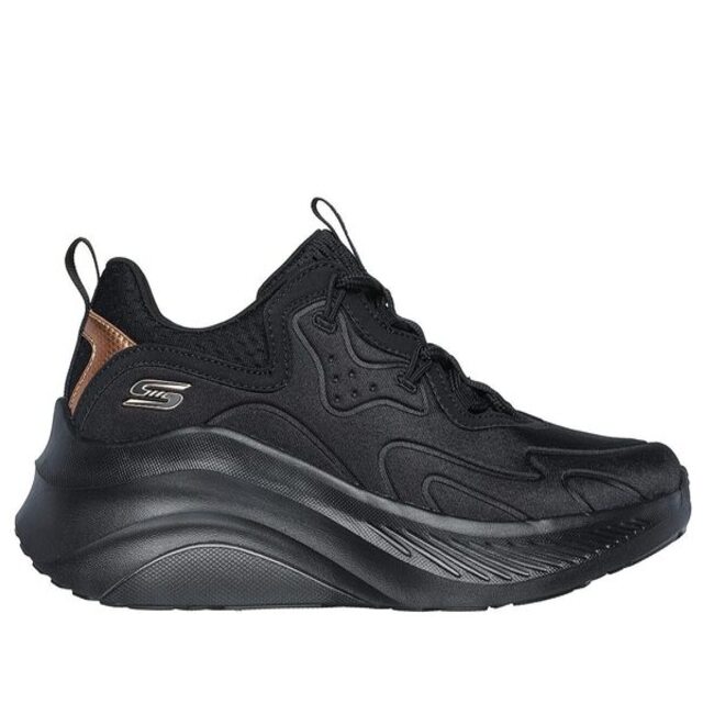 Skechers Bobs Chaos Hi [117513BBK 女 運動休閒鞋 舒適 增高 穿搭 黑