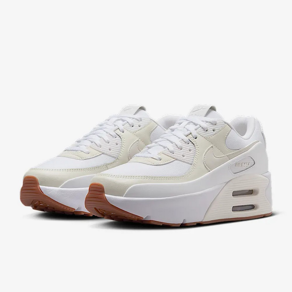 【NIKE】NIKE AIR MAX 90 LV8 女 休閒鞋 厚底鞋 白 米-FD4328111