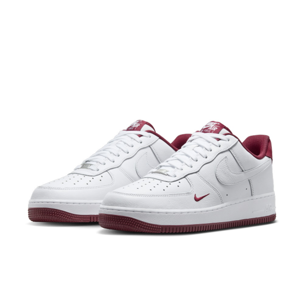 【NIKE】AIR FORCE 1 07 LV8 男 休閒鞋 白 紅-HM9483100