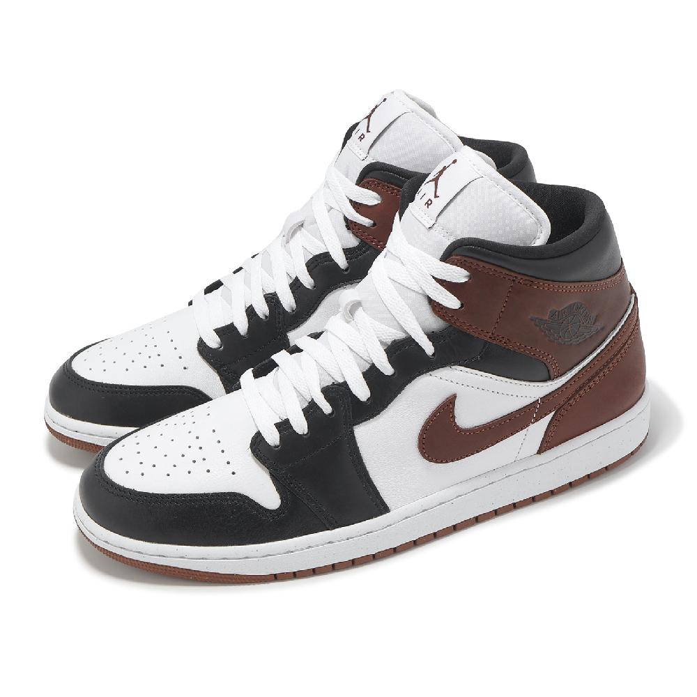 休閒鞋 Air Jordan 1 Mid SE 男鞋 黑 紅棕 AJ1 中筒 一代 HF3216-102