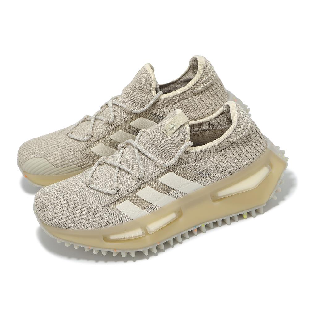 休閒鞋 NMD S1 W 女鞋 卡其 白 緩衝 襪套 編織 運動鞋 IE9551