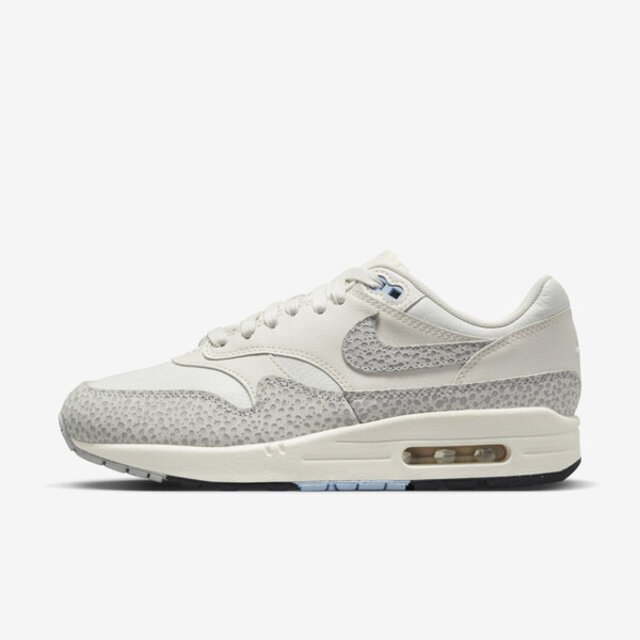 Nike Air Max 1 [FB5059-100 女 運動休閒鞋 氣墊 緩震 蟾蜍紋 白灰