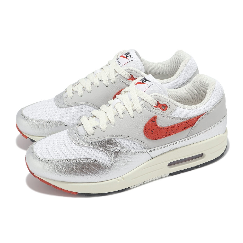 休閒鞋 Air Max 1 PRM 男鞋 Hot Sauce 銀 紅 氣墊 運動鞋 HF7746-100
