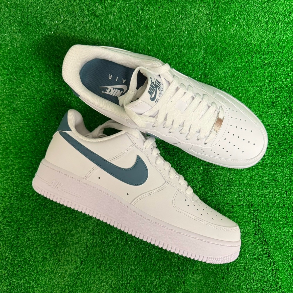 Air Force 1 07 男 運動休閒鞋 舒適 穿搭 低筒 白 湖水綠 FJ4146-114
