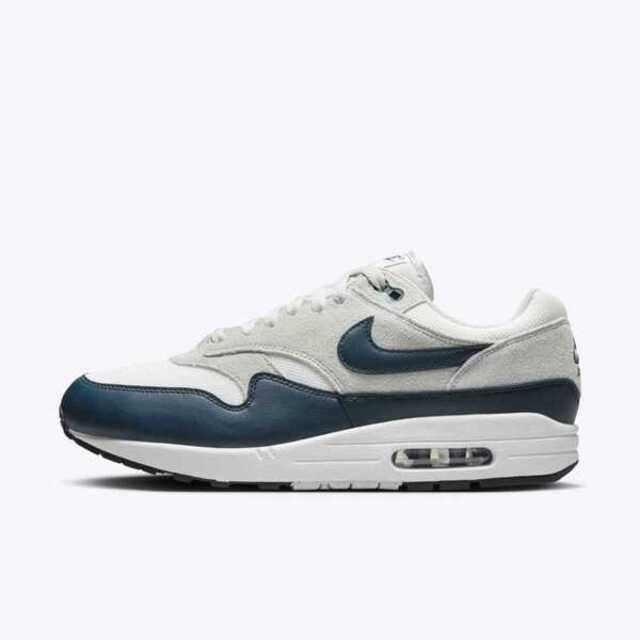 Nike Air Max 1 ESS [FZ5808-103 男 休閒鞋 運動 復古 慢跑 氣墊 緩震 灰白 深藍