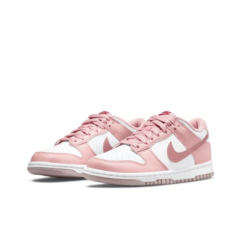 Nike Dunk low Pink Velvet 櫻花粉 情人節 白 天鵝絨 皮革 經典 休閒鞋 大童鞋 DO6485-600
