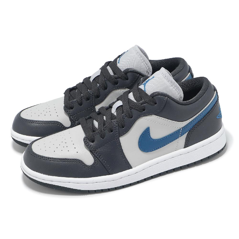 休閒鞋 Wmns Air Jordan 1 Low 女鞋 男鞋 黑 藍 AJ1 DC0774-040