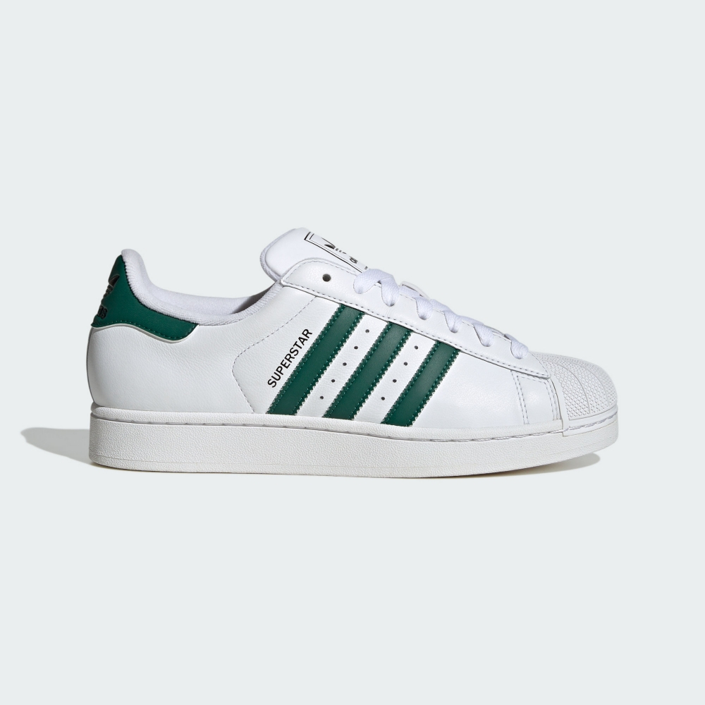 【ADIDAS】SUPERSTAR II 休閒鞋 男鞋 女鞋 白綠色-JQ4730