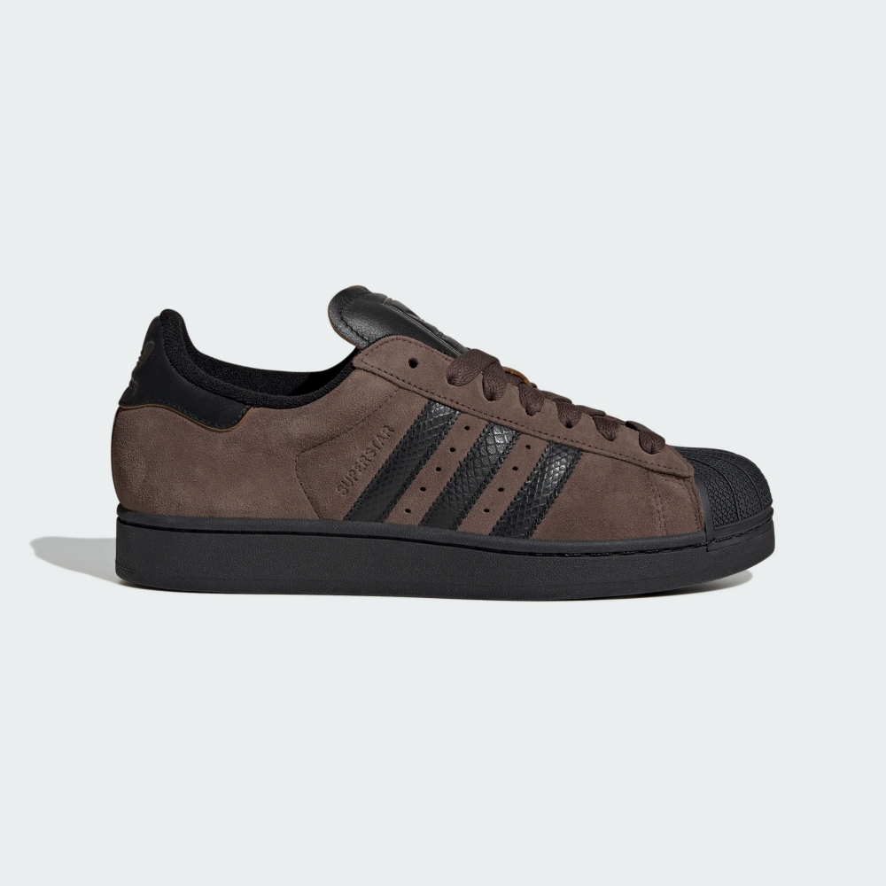 【ADIDAS】SUPERSTAR II 休閒鞋 男鞋 女鞋 咖啡色 黑-JH7696