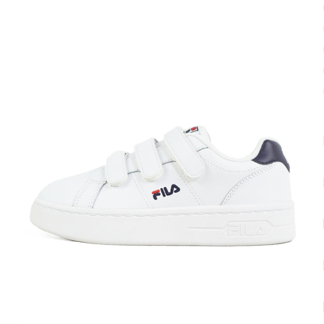 Fila Court Deluxe [4-C302X-123 女 運動休閒鞋 舒適 厚底 魔鬼氈 白 深藍