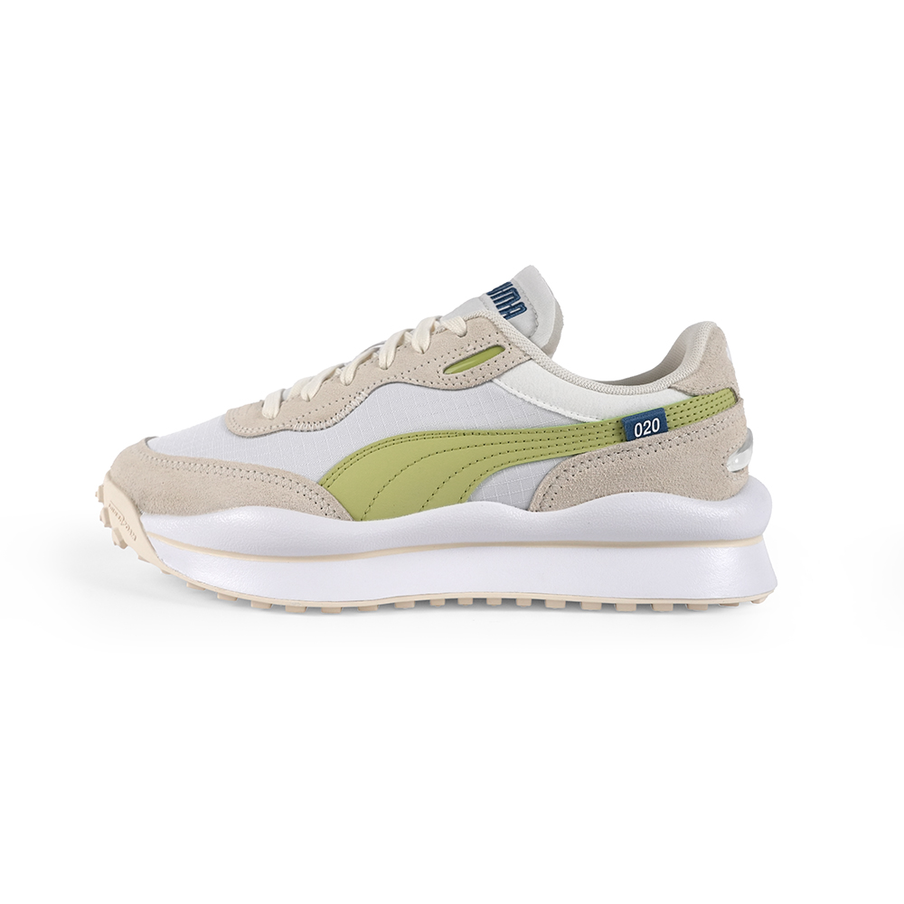 【PUMA】STYLE RIDER PLAY ON SD 休閒鞋 男女鞋 米白色 綠-37458808