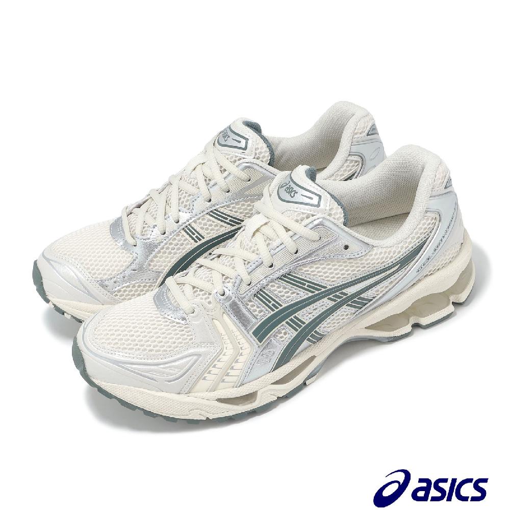 休閒鞋 GEL-Kayano 14 男鞋 女鞋 米白綠 金屬銀 千禧跑鞋 情侶鞋 亞瑟士 1201A019200