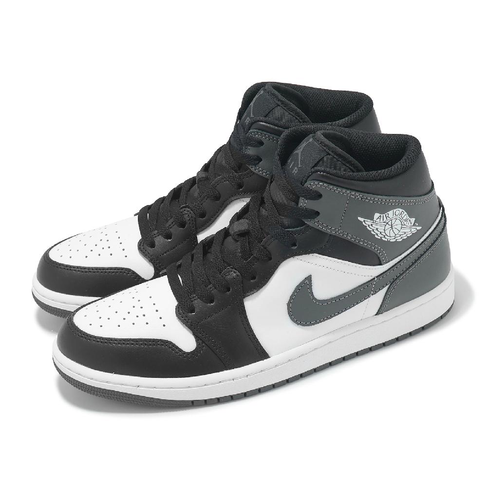 休閒鞋 Air Jordan 1 Mid Iron Grey 男鞋 鐵灰 黑 AJ1 中筒 DQ8426-001