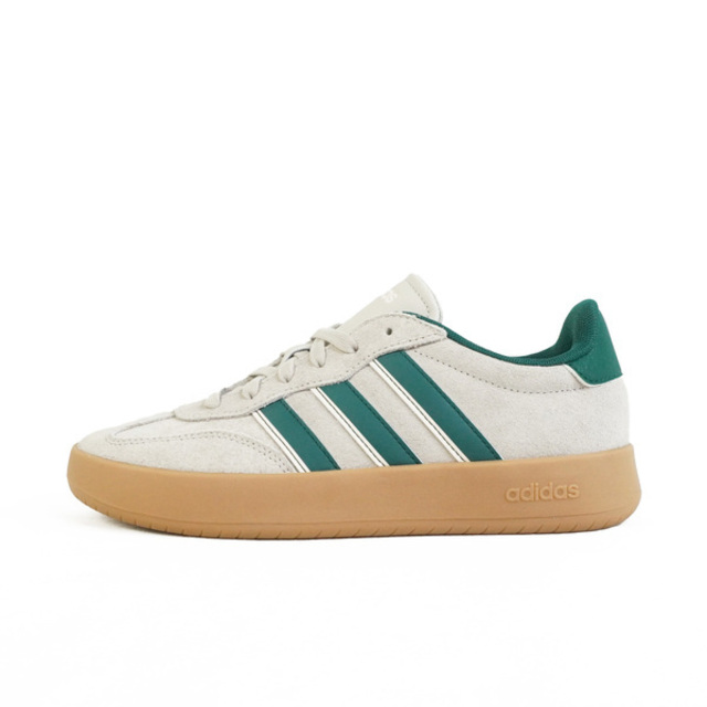 Adidas Barreda [JP7106 女 運動休閒鞋 麂皮 膠底 復古 舒適 米灰 綠