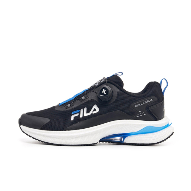 Fila Engine [1-J312Y-083 男 休閒鞋 運動鞋 慢跑鞋 低筒 透氣 旋鈕 黑藍