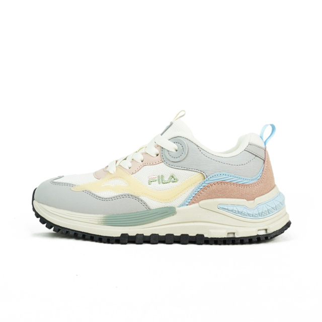 Fila Overlap [5-J347Y-756 女 休閒鞋 運動鞋 慢跑鞋 低筒 透氣 復古 灰粉