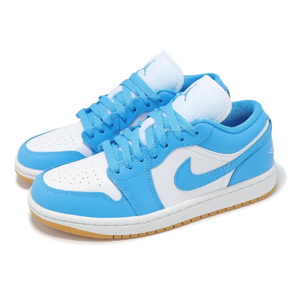 休閒鞋 Wmns Air Jordan 1 Low 女鞋 男鞋 藍 白 膠底 AJ1 喬丹 一代 DC0774-104
