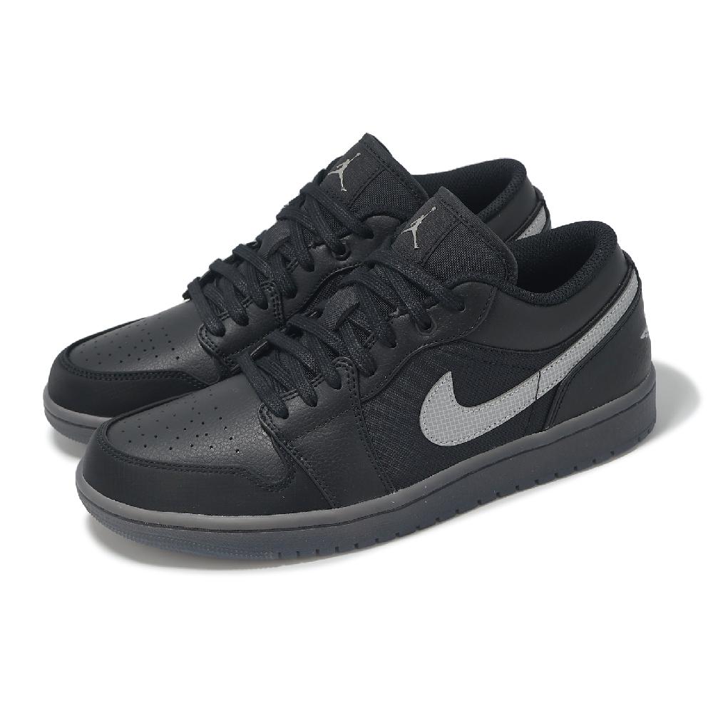 休閒鞋 Air Jordan 1 Low SE 男鞋 黑 銀 焦糖底 AJ1 反光 HV5968-001