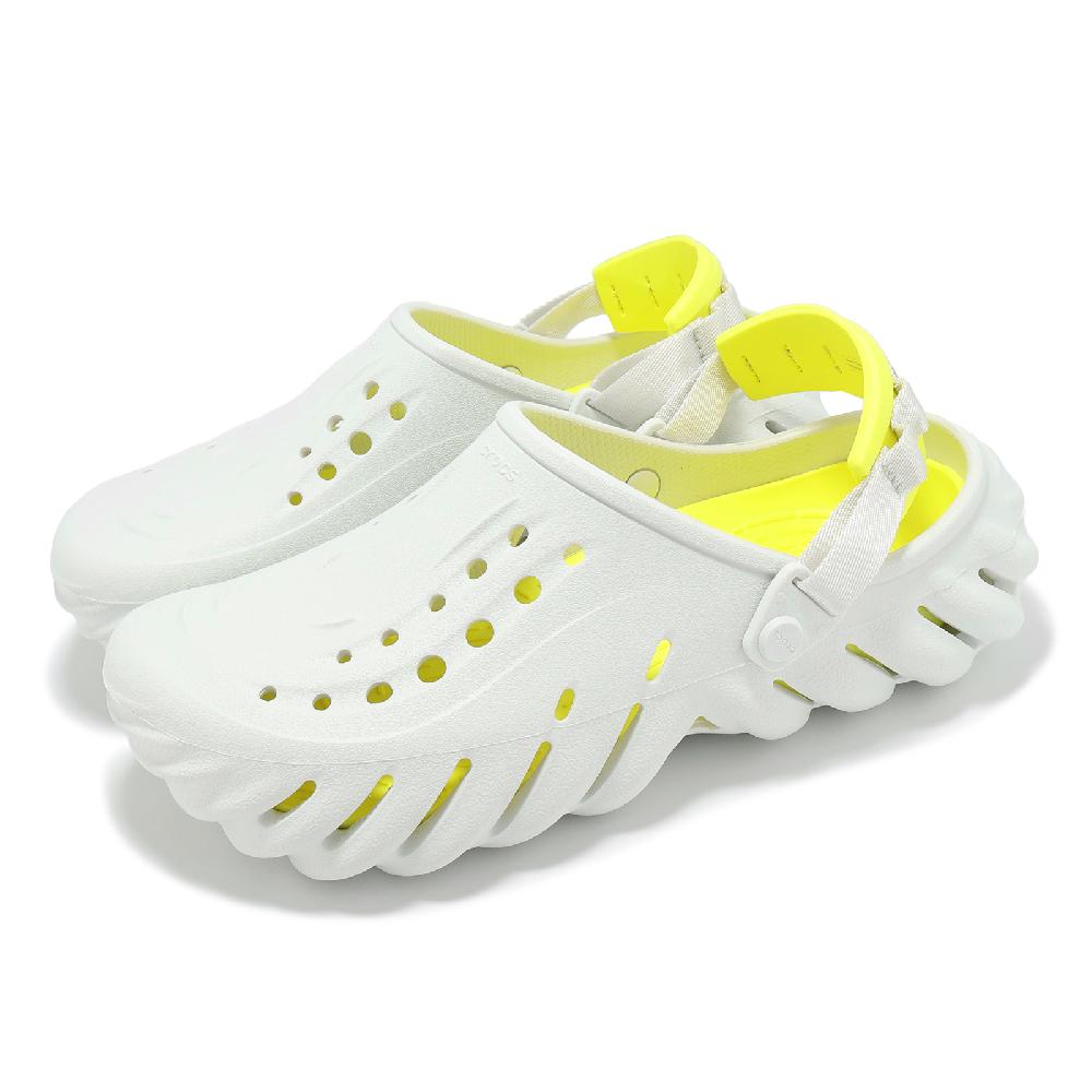 Crocs 卡駱馳 洞洞鞋 Echo Clog 男女鞋 月光灰 波波克駱格 涼拖鞋 休閒鞋 2079371NK