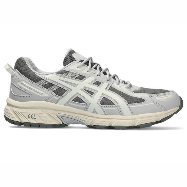 Asics Gel-venture 6 [1203A297-022 男女 運動休閒鞋 復古 透氣 舒適 亞瑟士 米灰