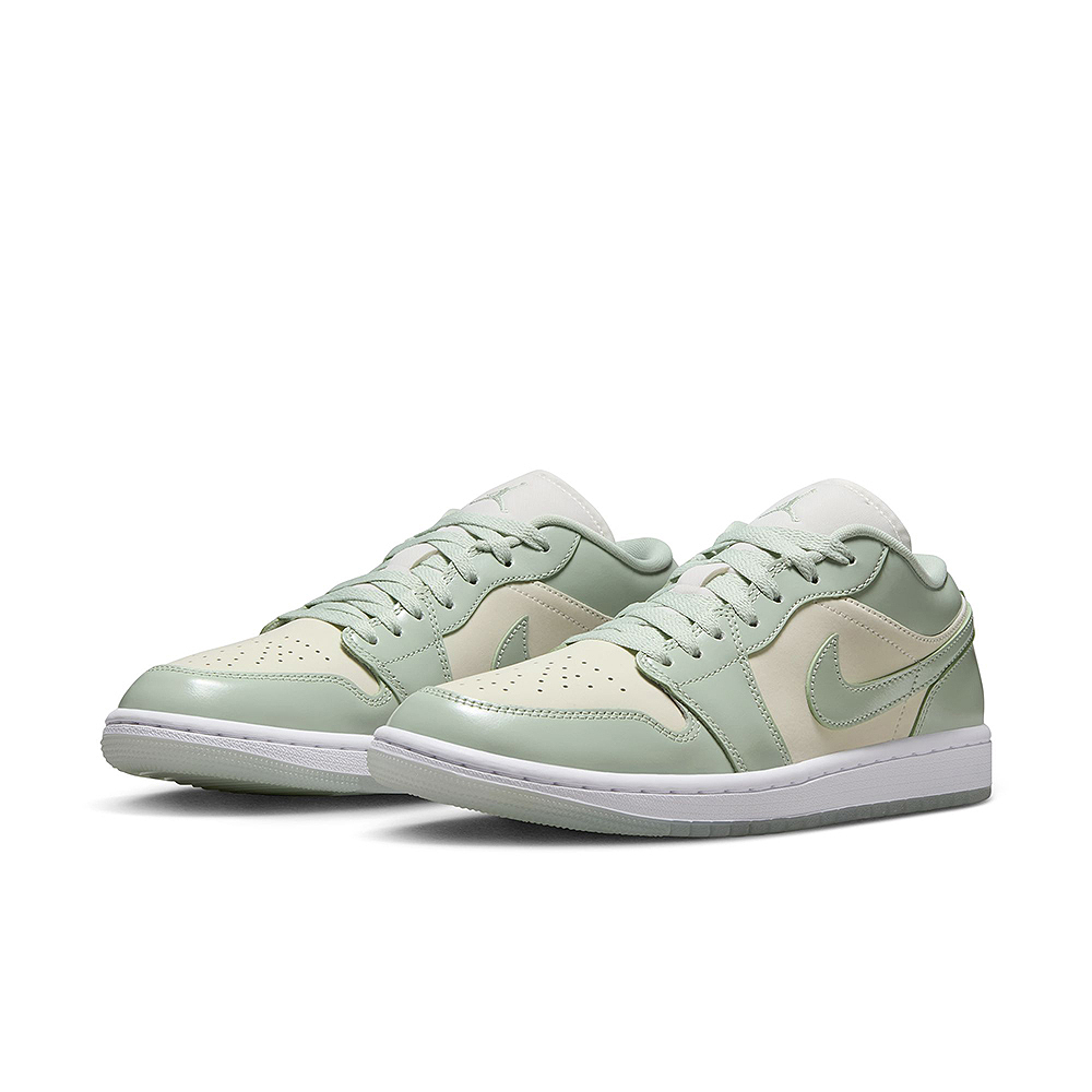 【NIKE】WMNS AIR JORDAN 1 LOW SE 女鞋 籃球鞋 米色 綠-HF4078100