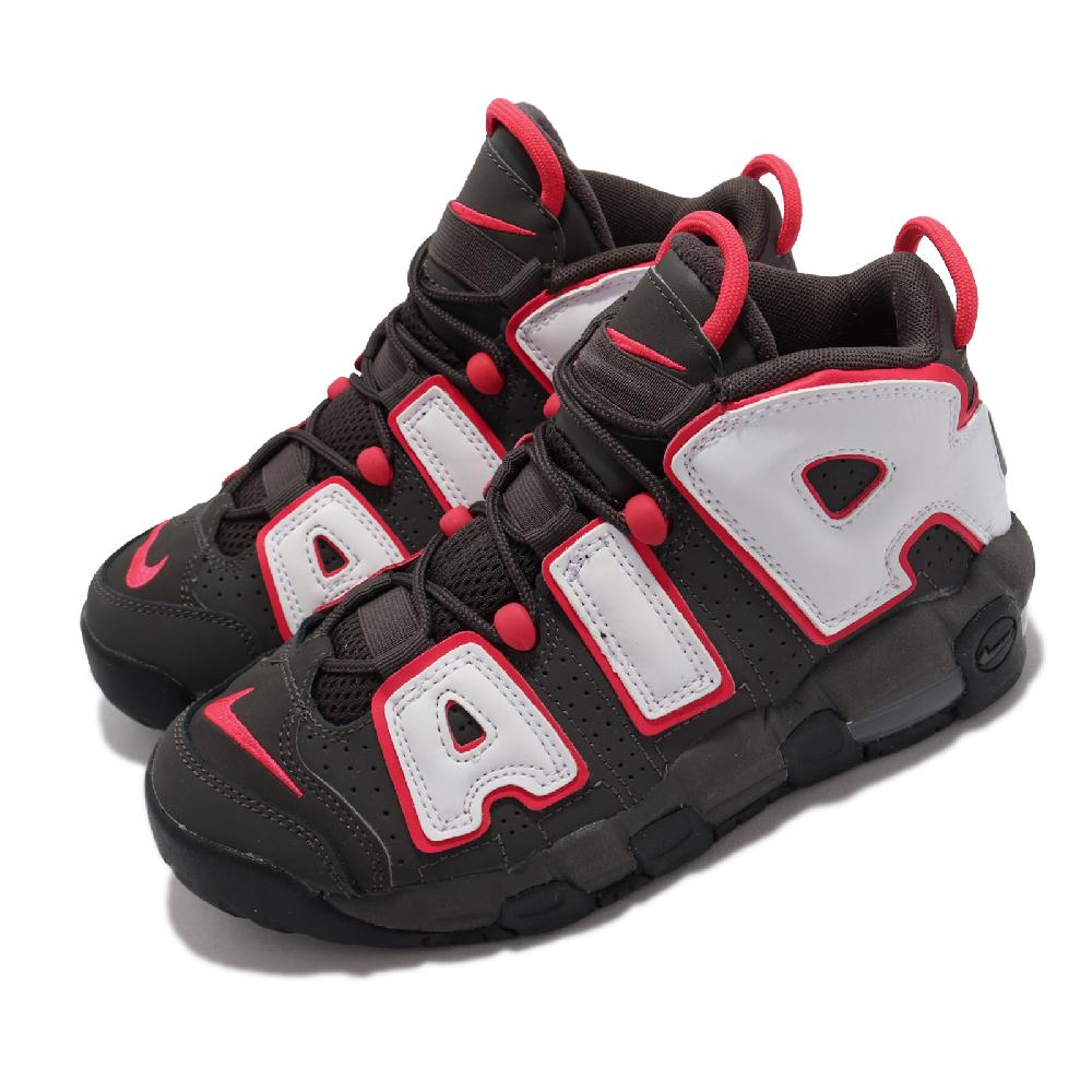 休閒鞋 Air More Uptempo GS 女鞋 大童鞋 黑 白 紅 皮革 氣墊 大AIR 復古籃球鞋 DH9719-200