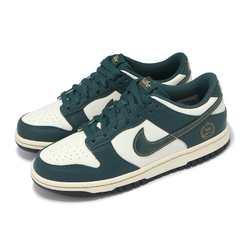 休閒鞋 Dunk Low GS 大童 女鞋 墨綠 金 燙金 FB9109-301