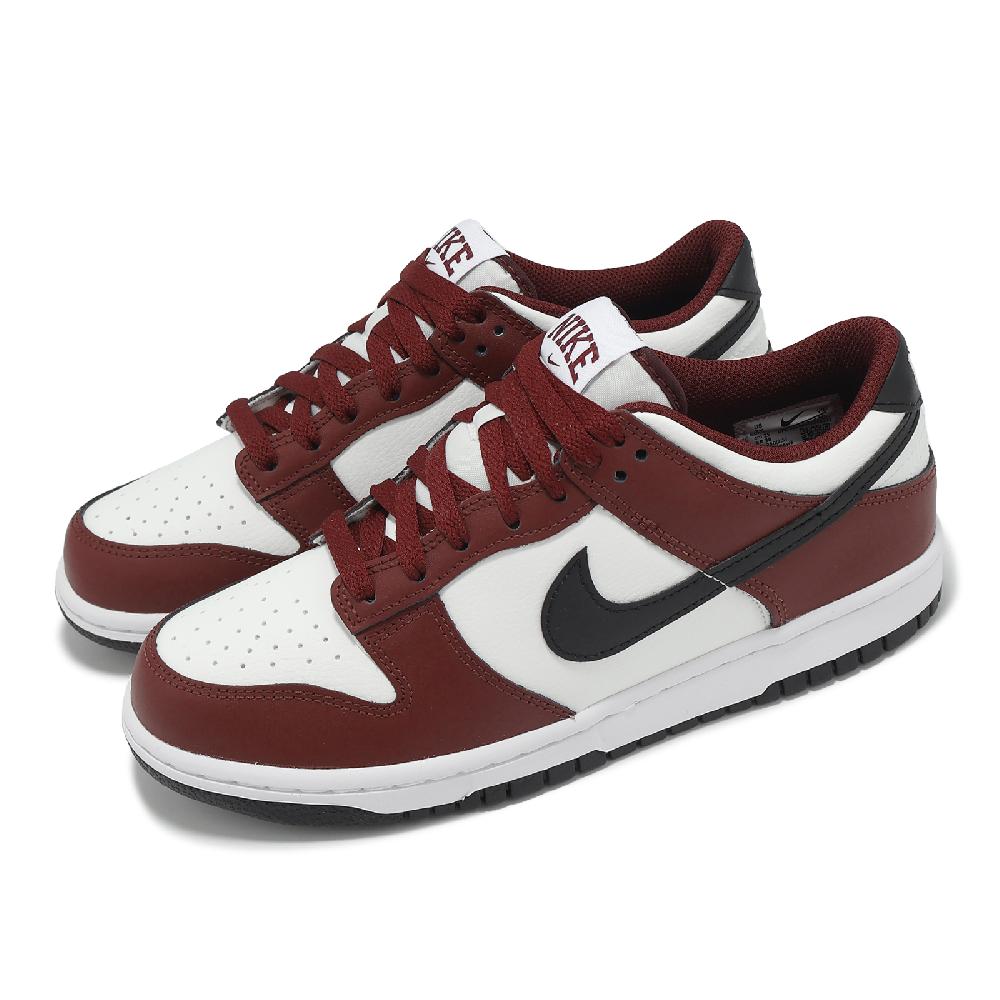 休閒鞋 Dunk Low GS 大童 女鞋 酒紅 深紅 酒漬櫻桃 黑 低筒 FZ4352-600