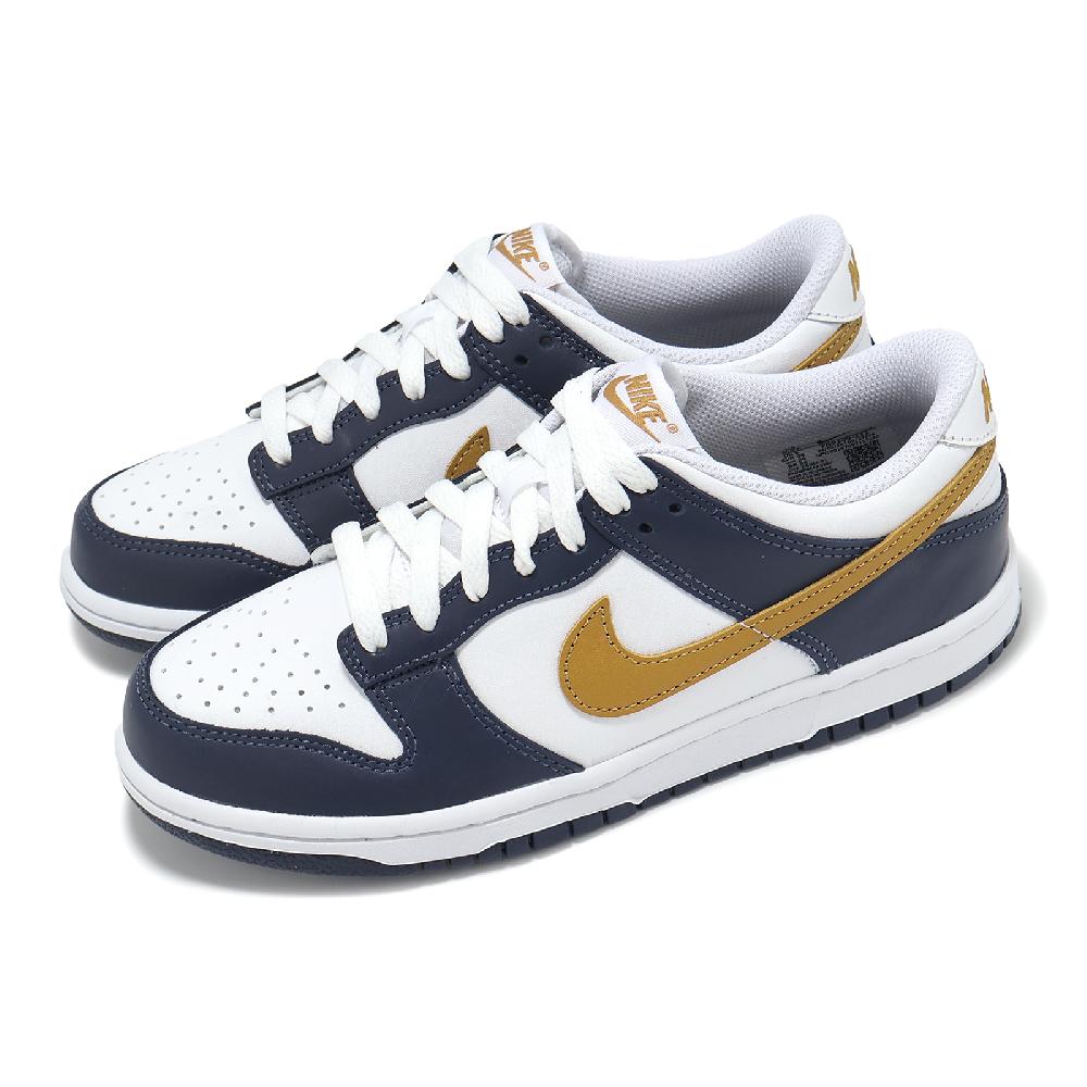 休閒鞋 Dunk Low GS 大童 女鞋 海軍藍 金 低筒 復古 FB9109-111