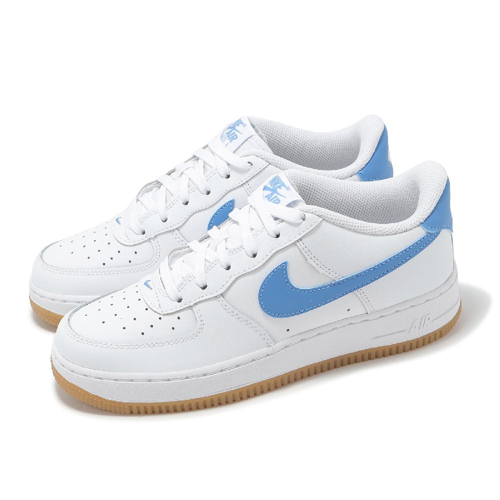 休閒鞋 Air Force 1 GS 大童 女鞋 白 藍 AF1 膠底 百搭 FV5948-115