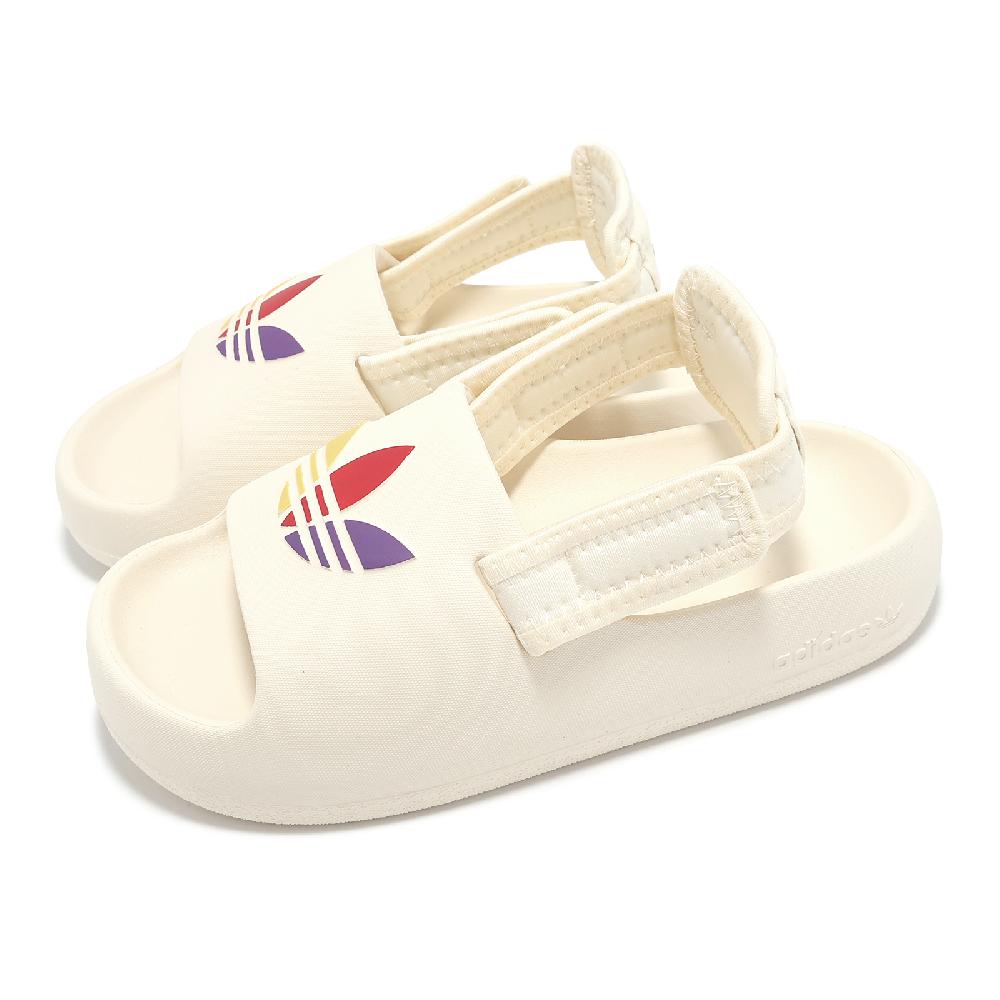 涼鞋 adiFom Adilette C 中童 米白 魔鬼氈 可拆式 緩衝 小朋友 休閒鞋 JP5525