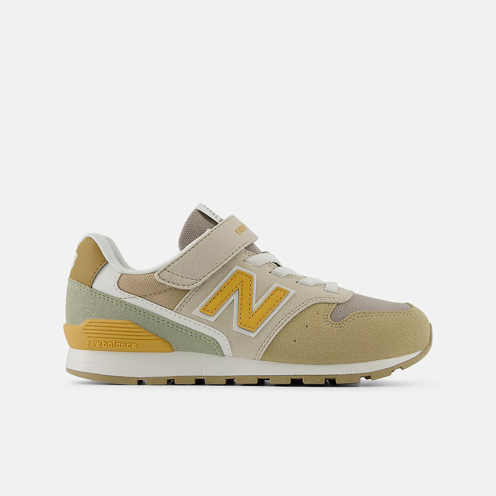 New Balance 996系列 休閒鞋 中大童 棕黃色 魔鬼氈 YV996RT3-W