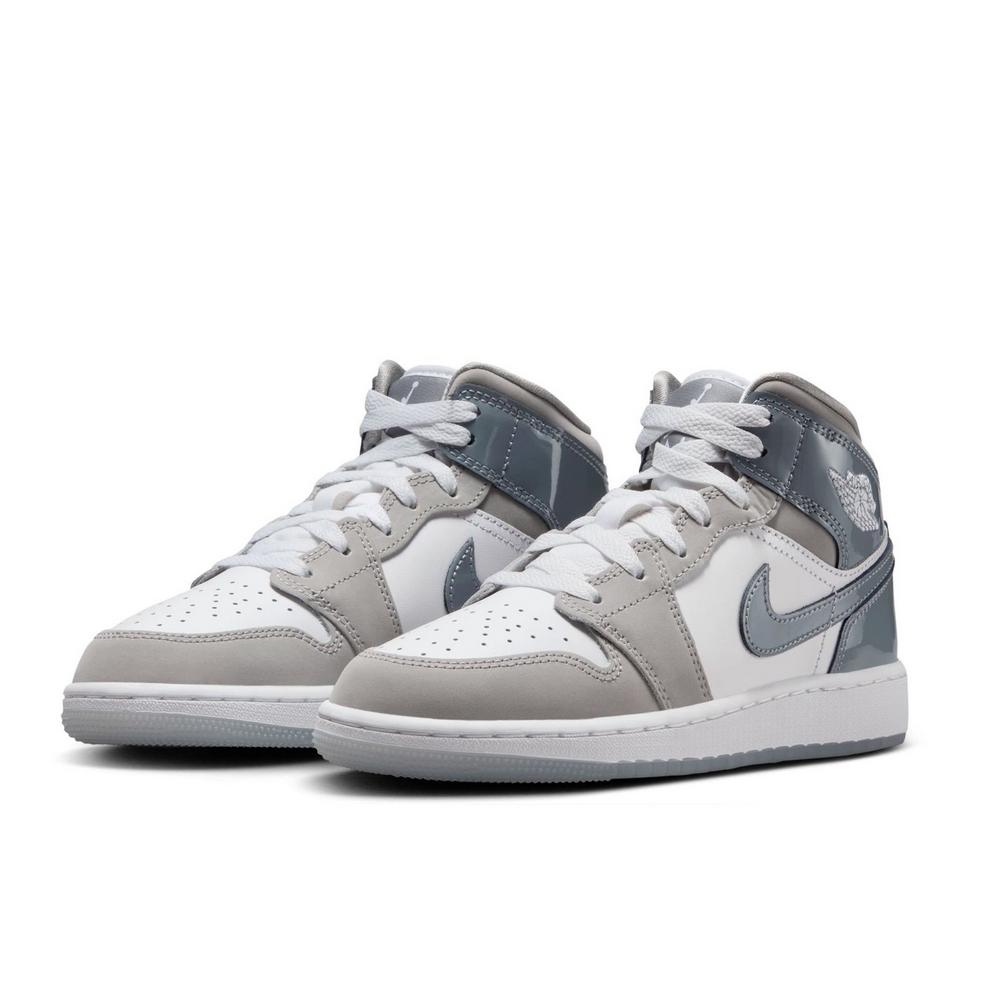 【NIKE】AIR JORDAN 1 MID SE GS 中大童 童鞋 籃球鞋 灰色-HF3193100