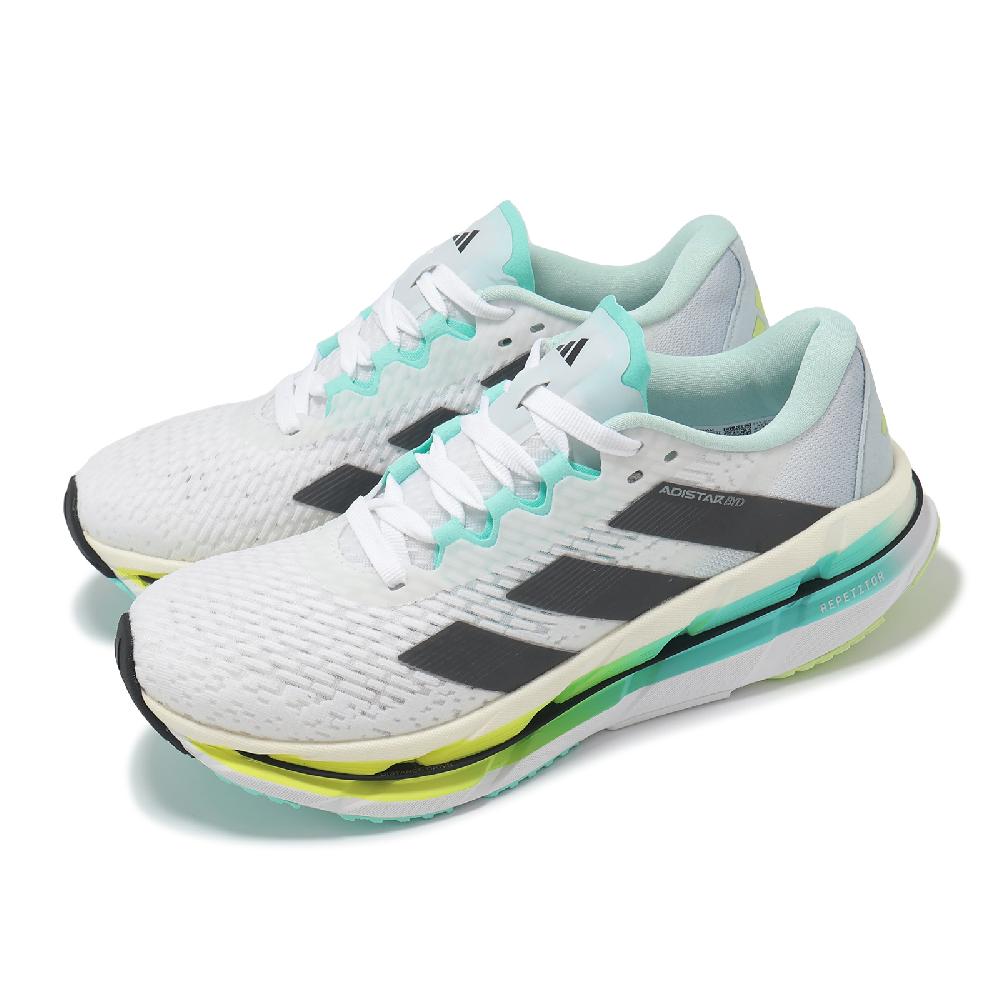 慢跑鞋 Adistar Byd W 女鞋 白 黑 綠 緩衝 厚底 運動鞋 ID6178