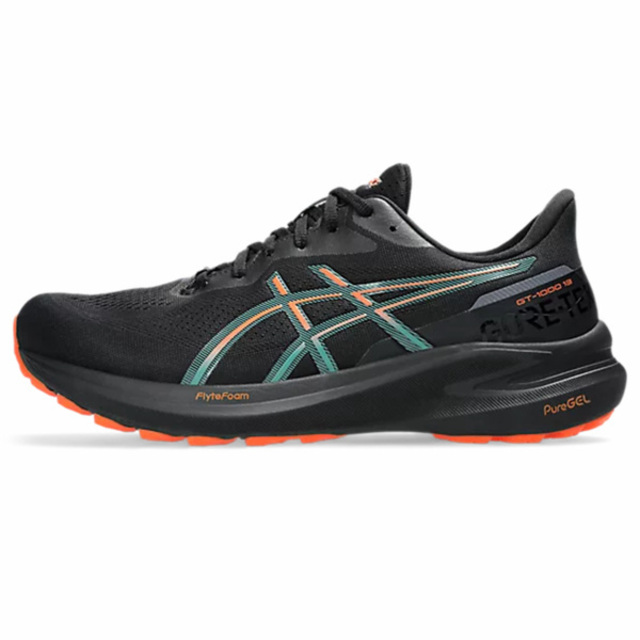 Asics Gt-1000 13 Gtx [1011B857-002 男 慢跑鞋 Gtx防水 彈力 支撐 緩震 黑 橘