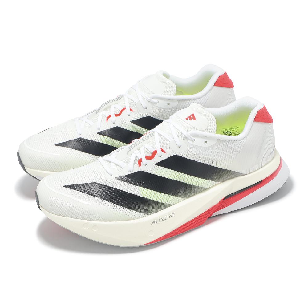 慢跑鞋 Adizero Boston 13 M 男鞋 女鞋 白 黑 紅 緩震 運動鞋 愛迪達 JS4932