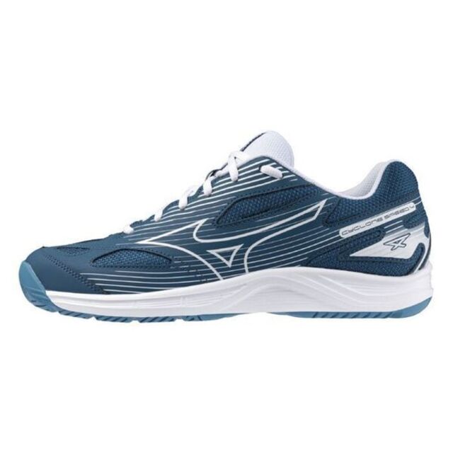 Mizuno Cyclone Speed 4 [V1GA238022 男女 排球鞋 基本款 運動 訓練 輕量 藍白