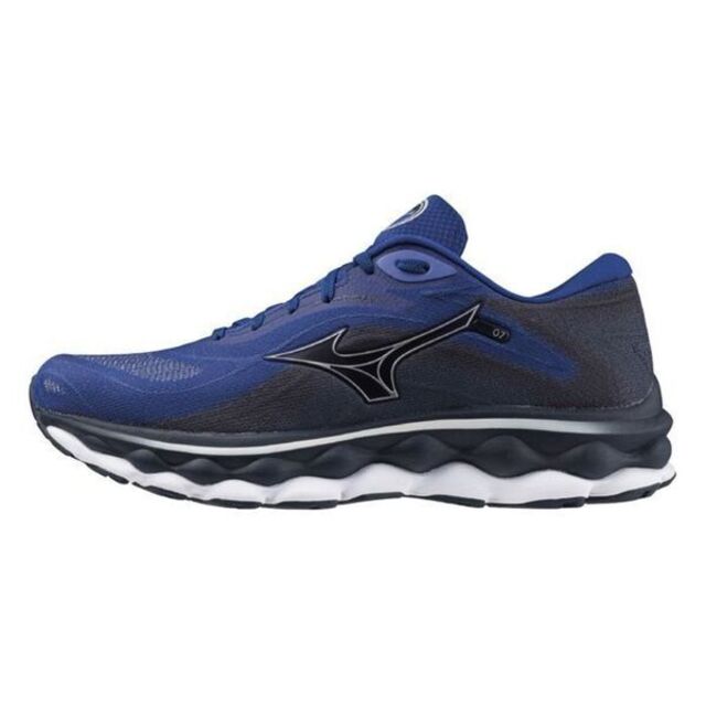 Mizuno Wave Sky 7 [J1GC230254 男 慢跑鞋 運動 路跑 一般型 緩震 透氣 耐磨 深藍 黑