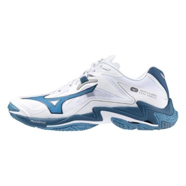 Mizuno Wave Lightning Z8 [V1GA240021 男 排球鞋 訓練 包覆 止滑 緩震 白藍