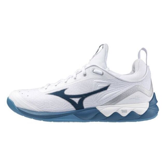 Mizuno Wave Luminous 2 [V1GA212086 男 排球鞋 運動 比賽 襪套式 止滑 白 藍