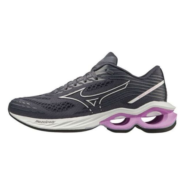 Mizuno Wave Creation 24 [J1GD230175 女 慢跑鞋 運動 路跑 透氣 緩震 深灰 紫