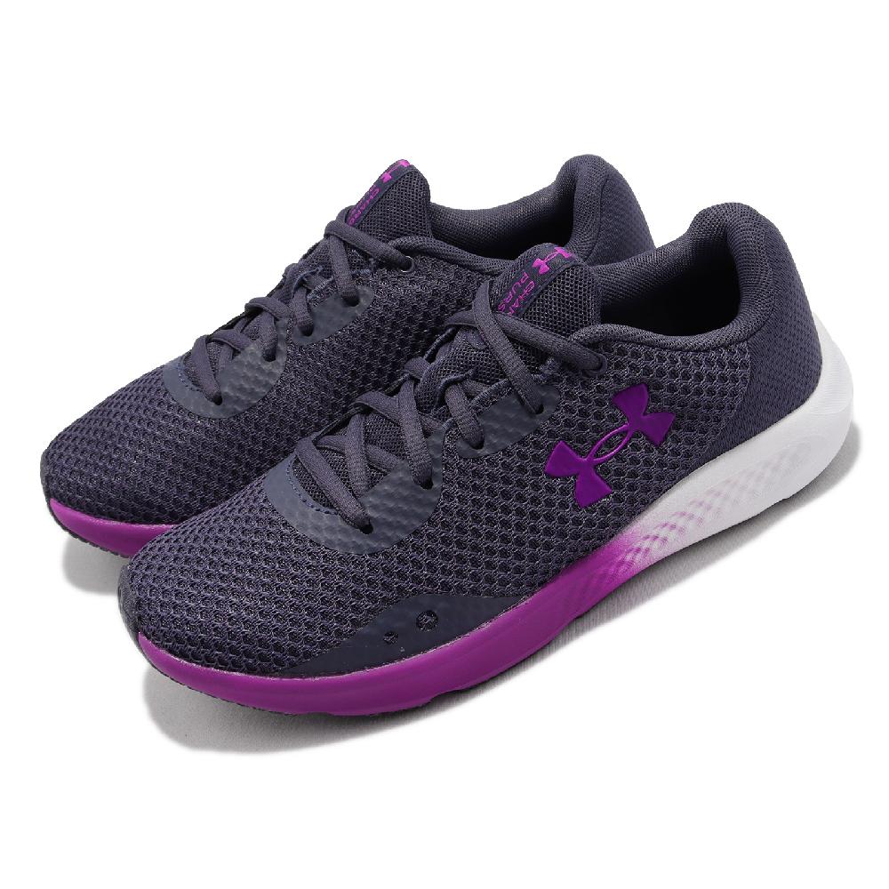 Under Armour 慢跑鞋 Charged Pursuit 3 紫 女鞋 輕量 緩震 路跑 運動鞋 UA 3024889500