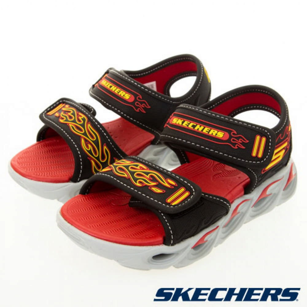 【SKECHERS】中大童 THERMO-SPLASH 休閒鞋-400109LBKRD
