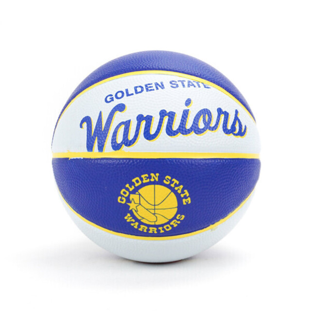 Wilson [WTB3200XBGOL 籃球 3號 NBA 隊徽 經典 勇士隊 橡膠 兒童 室內外 運動 藍白