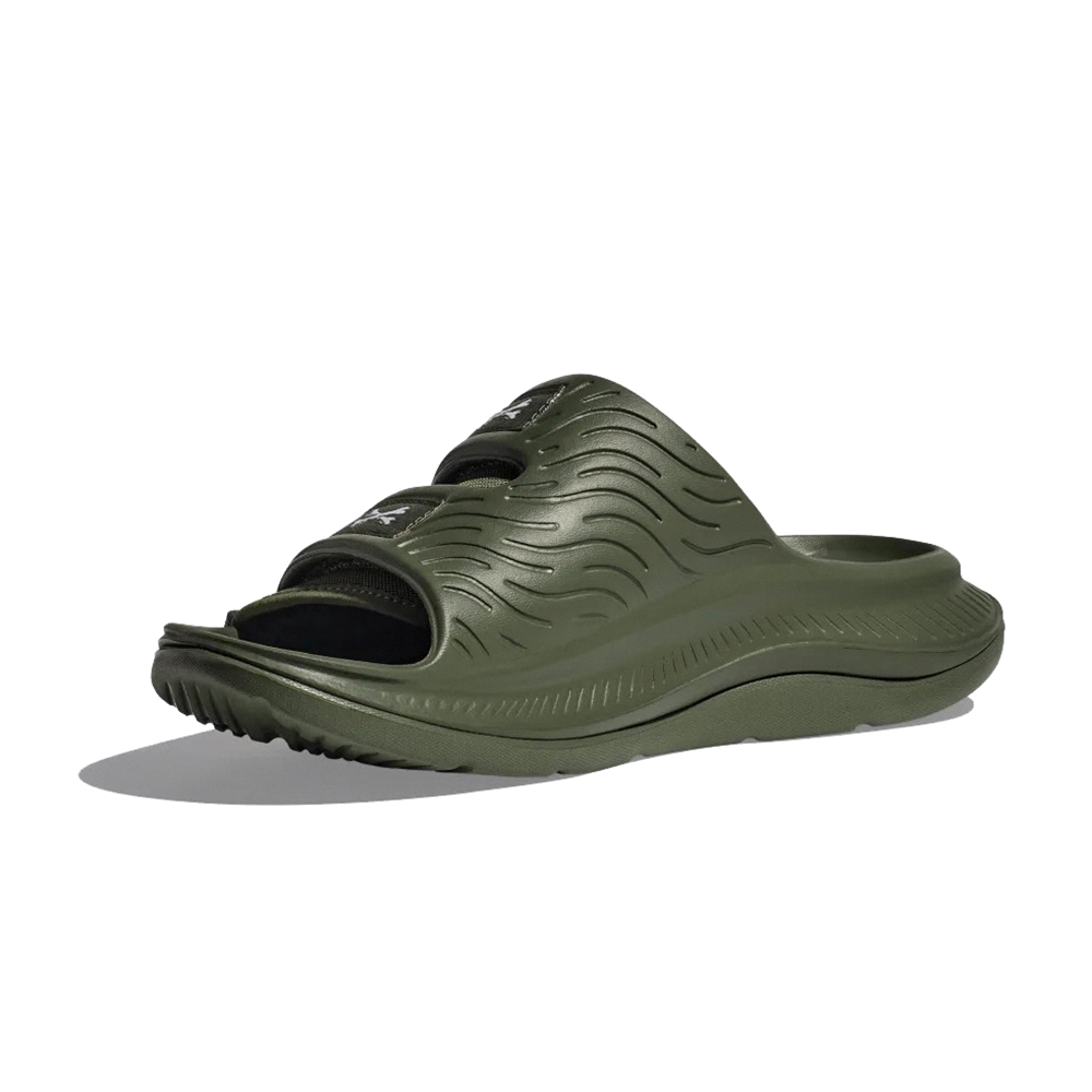 Wtaps x Hoka U Ora Luxe 拖鞋 橄欖綠 男鞋 休閒鞋 聯名款 HO1155398FFC